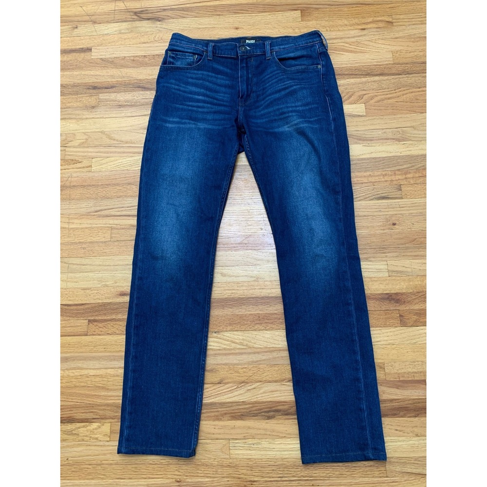 Paige Lennox Slim Fit Men'sJeans Dark Indigo Blue Wash 34x32